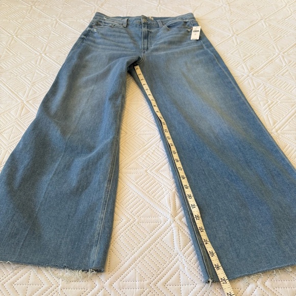 PAIGE Anessa Ankle Length Wide Leg Jeans Size 31 Helena - Picture 9 of 16